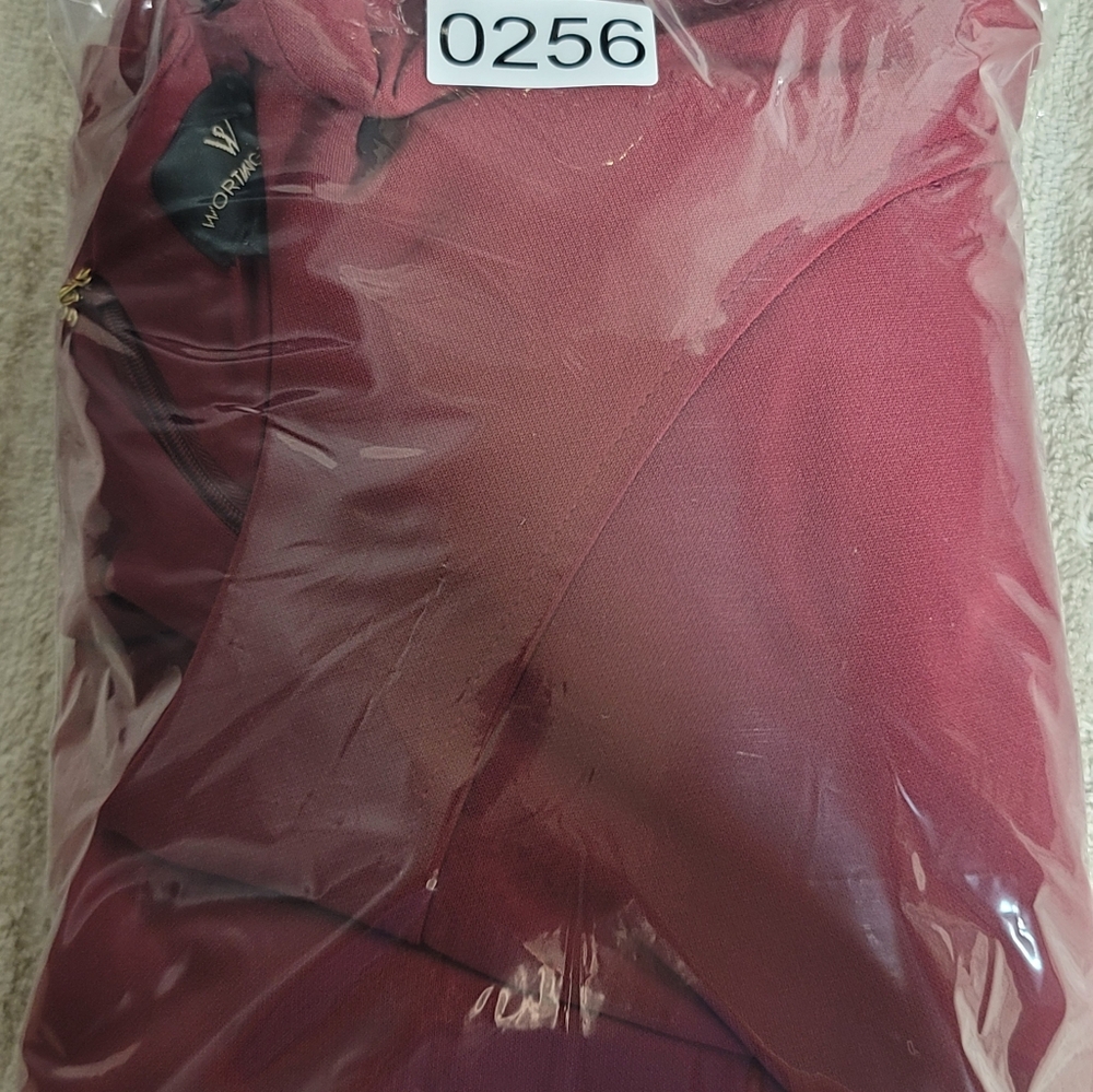 Worthington Dress Womens Size 16 Sleeveless Laredo Red Or Maroon - Picture 7 of 7